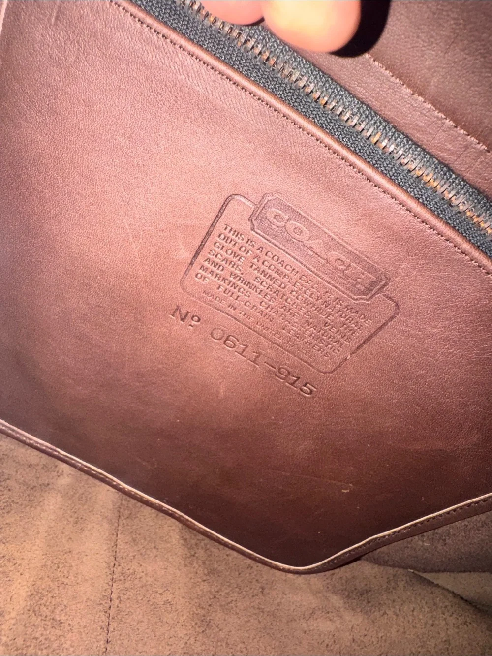 Coach leather vintage messenger bag